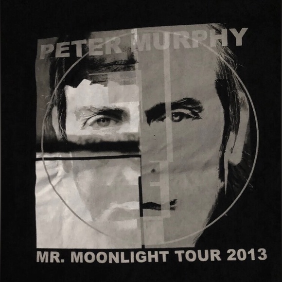 Peter Murphy Tshirt Mens Sz M From The Mr. Moonlight Tour 2013 Goth BAUHAUS NEW - Picture 2 of 2